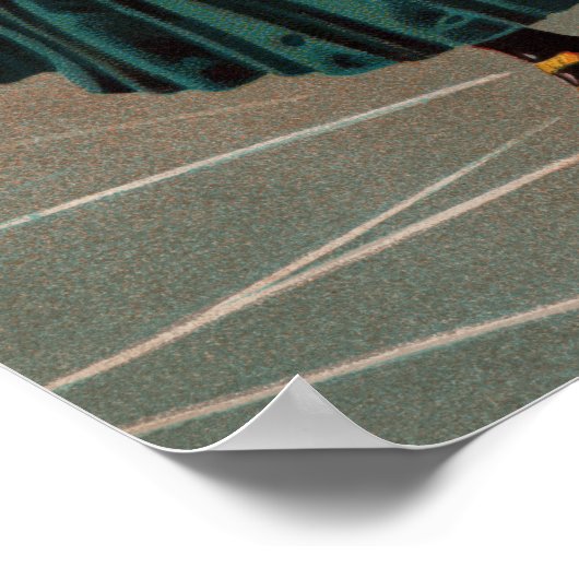 Central Park Skater Poster (Ecke)