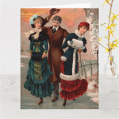 Central Park Skaters Große Grußkarte Karte (Gelbe Blume)