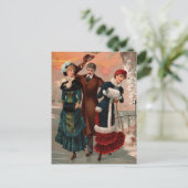 Central Park Skaters Postcard Postkarte (Stehend Vorderseite)