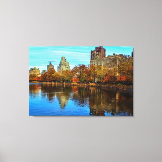 Central Park Skyline im Herbst Leinwanddruck (Vorderseite)