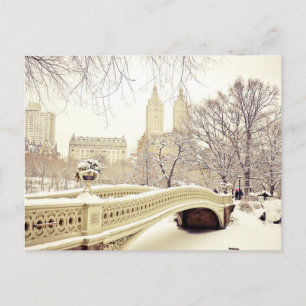 Central Park Snow - Winter New York Postkarte