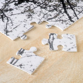 Central Park Spätherbst fast Barren Tree B&W Puzzle (Seite)