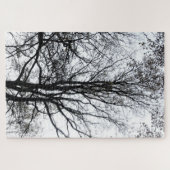 Central Park Spätherbst fast Barren Tree B&W Puzzle (Horizontal)