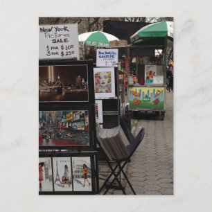 Central Park Street Art Sale NYC Oberost Postkarte