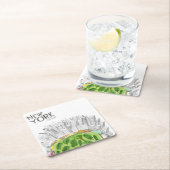 Central Park u. New- York Citycollage Rechteckiger Pappuntersetzer (Vor Ort)