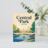 Central Park USA Postkarte (Stehend Vorderseite)