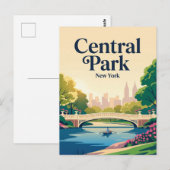 Central Park USA Postkarte (Vorne/Hinten)