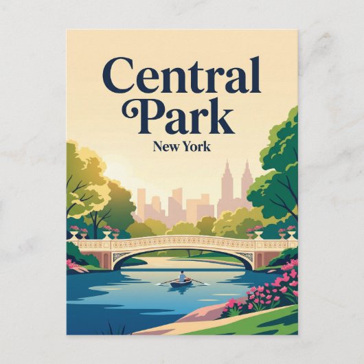 Central Park USA Postkarte (Vorderseite)