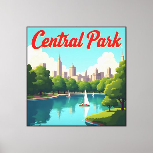 Central Park View Leinwanddruck (Vorderseite)