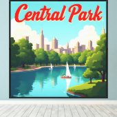 Central Park View Leinwanddruck (Insitu (Holzboden))