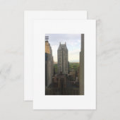 Central Park View Oil Painting Style Card Dankeskarte (Vorne/Hinten)