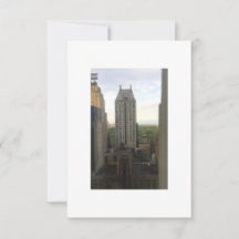 Central Park View Oil Painting Style Card
