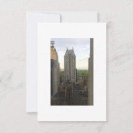 Central Park View Oil Painting Style Card Dankeskarte