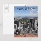 Central Park View Postkarte (Vorne/Hinten)