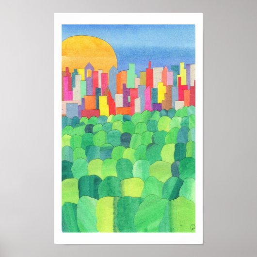 Central Park vom Dach des Met Poster (Vorne)