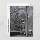 Central Park West New York City Snow NYC Blizzard Postkarte (Vorne/Hinten)
