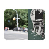 Central Park West NYC Boxing Flyer Fotografie Magnet (Horizontal)