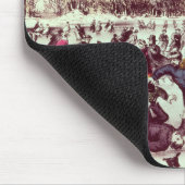 Central Park, Winter: Der Skaten-Karneval Mousepad (Ecke)