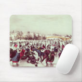 Central Park, Winter: Der Skaten-Karneval Mousepad (Mit Mouse)