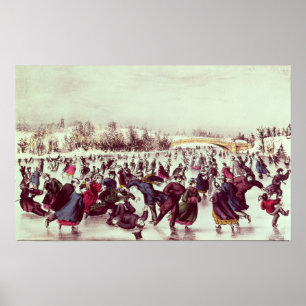 Central Park, Winter: Der Skaten-Karneval Poster