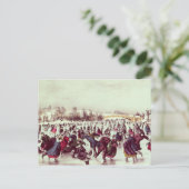 Central Park, Winter: Der Skaten-Karneval Postkarte (Stehend Vorderseite)