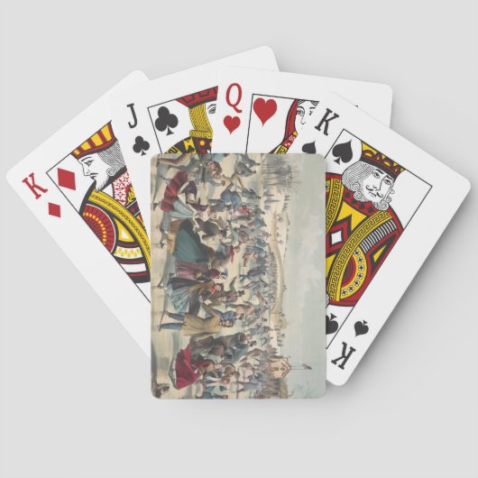 Central Park, Winter. Der Skaten-Teich New York Spielkarten (Rückseite)