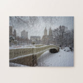 Central Park-Winter-Puzzlespiel - Bogen-Brücke Puzzle (Horizontal)