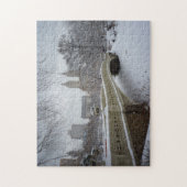 Central Park-Winter-Puzzlespiel - Bogen-Brücke Puzzle (Vertikal)