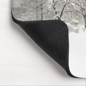 Central Park-Winter Romance - Bogen-Brücke Mousepad (Ecke)