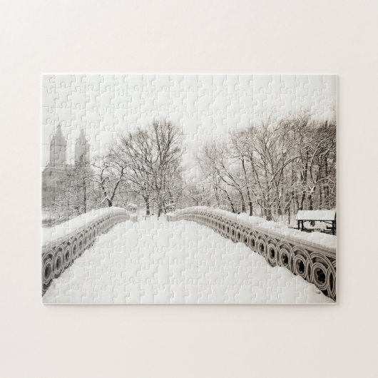 Central Park-Winter Romance - Bogen-Brücke Puzzle (Horizontal)
