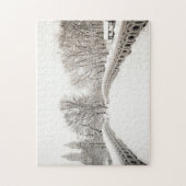 Central Park-Winter Romance - Bogen-Brücke Puzzle (Vertikal)