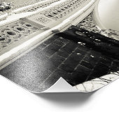 Central Park Winter - Snow on Bow Bridge Fotodruck (Ecke)