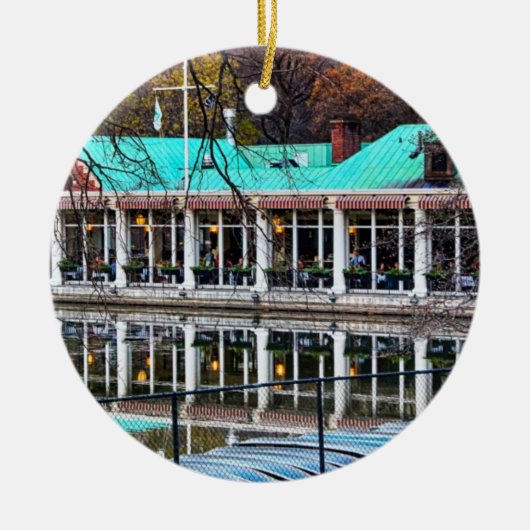 Central Parkrowboat-RestaurantBoathouse Keramik Ornament (Vorne)