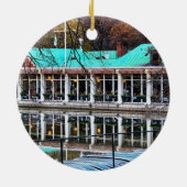 Central Parkrowboat-RestaurantBoathouse Keramik Ornament (Hinten)