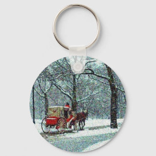 Central Parksnowy-Wagen Schlüsselanhänger
