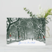 Central Parksnowy-Weg eingeladen Einladung (Stehend Vorderseite)
