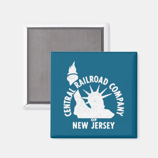 Central Railroad Of New Jersey _1  Magnet (Vorderseite/Rückseite)