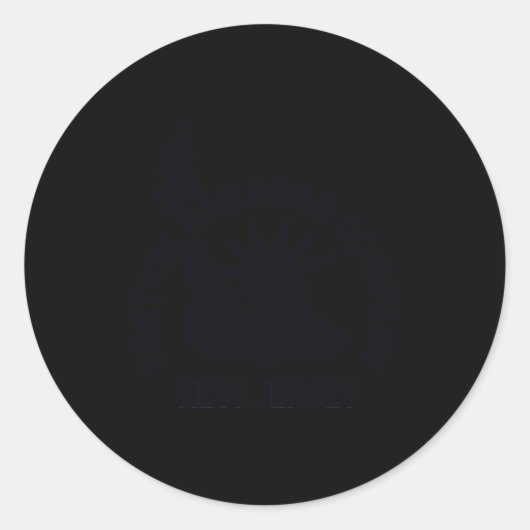 Central Railroad Of New Jersey 2 T Shirt Runder Aufkleber (Vorderseite)