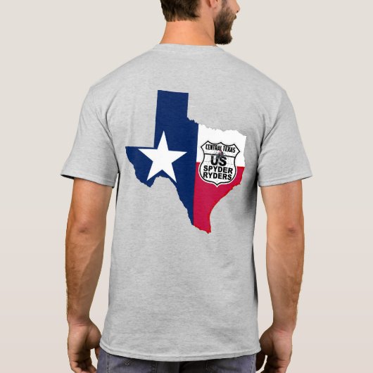 Central Texas Chapter - Staat Texas RWB 2S T-Shirt (Rückseite)
