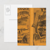 Central Vermont, Grand Trunk Line Postkarte (Vorne/Hinten)