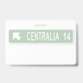 Centralia PA Ausweis (Rückseite)