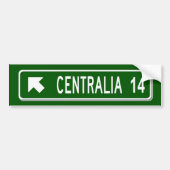 Centralia PA Autoaufkleber (Vorne)