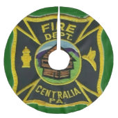 Centralia PA, FD Polyester Weihnachtsbaumdecke (Vorderseite)