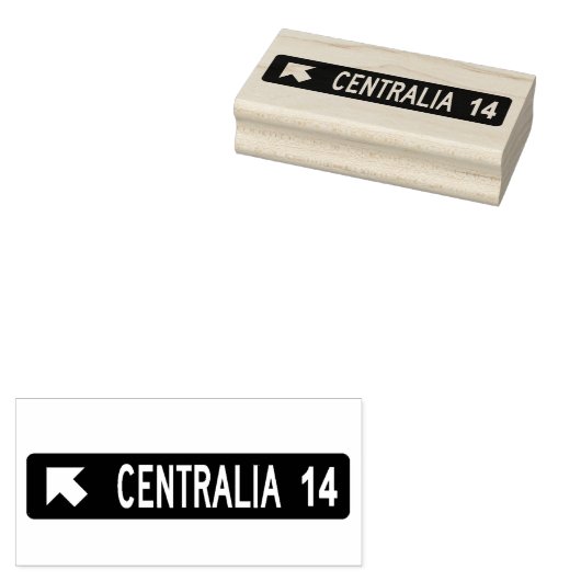 Centralia PA Gummistempel (Stempel)