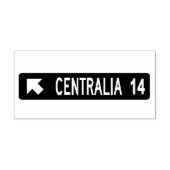 Centralia PA Gummistempel (Prägung)
