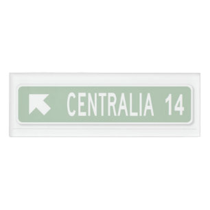 Centralia PA Namenschild