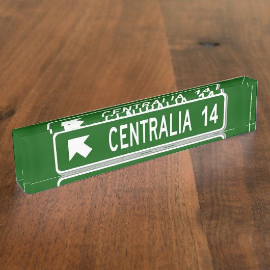 Centralia PA Namensplakette (Seite)