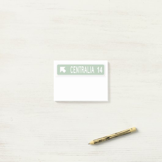 Centralia PA Post-it Klebezettel (Auf Schreibtisch)