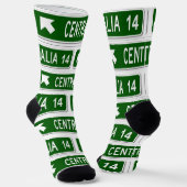 Centralia PA Socken (Gewinkelt)