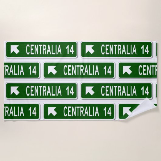 Centralia PA Strandtuch (Vorderseite)